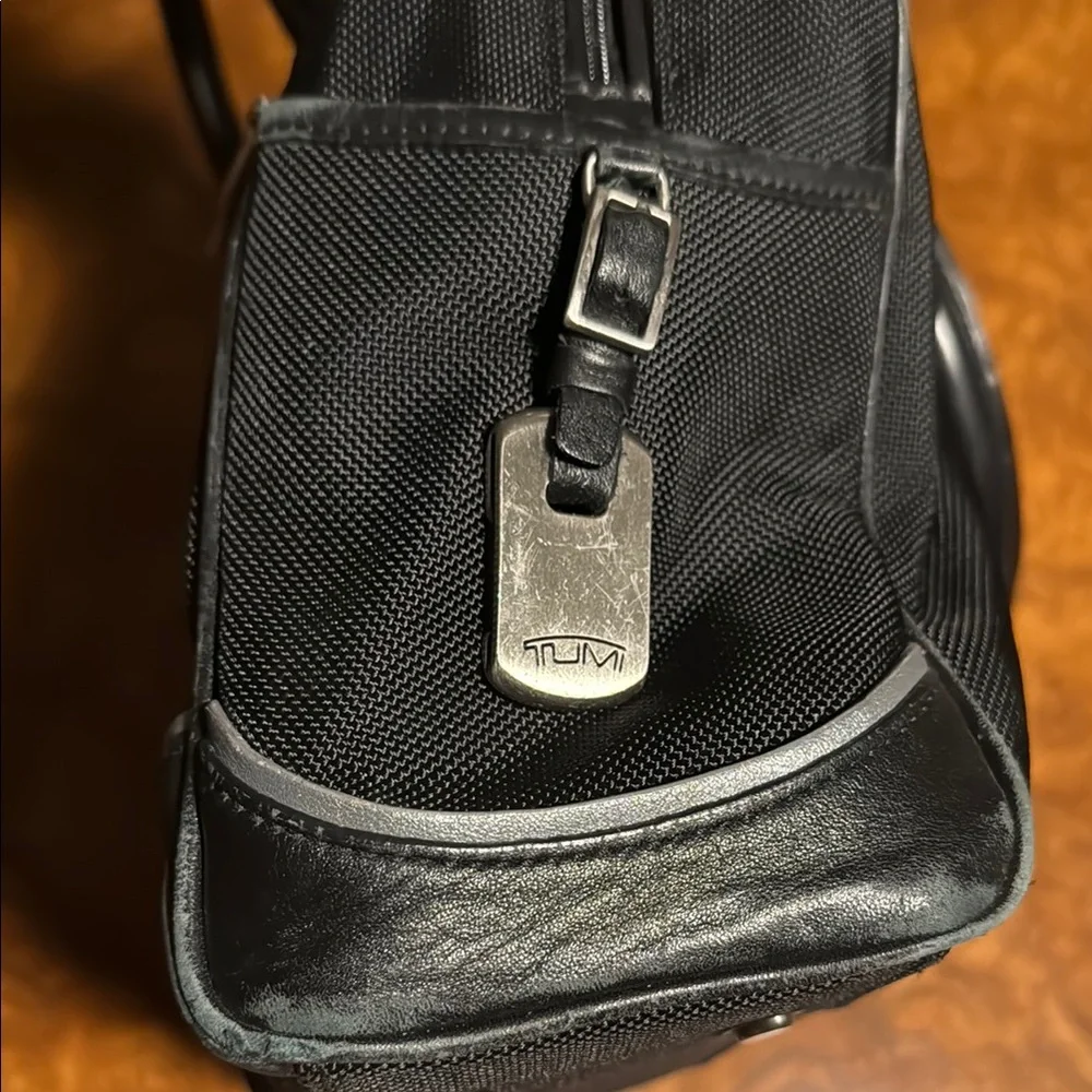 Tumi Black Laptop Bag w/handles & strap